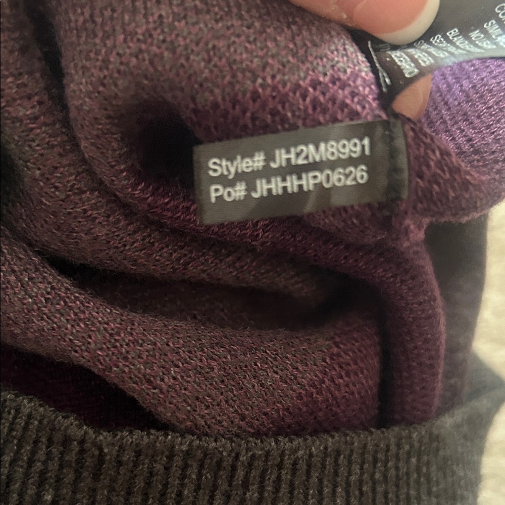 JESSICA HOWARD Cute Chevron Sweater Dress in Purple and Gray Perfect for FALL🍁💜 - Picture 8 of 10